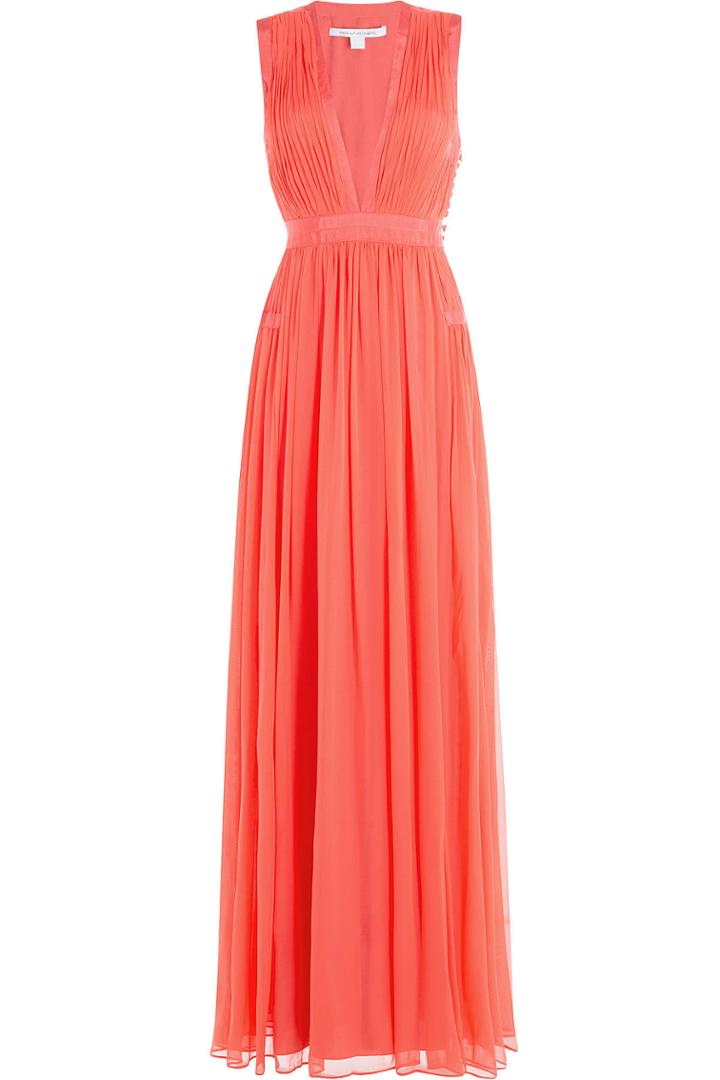 Diane Von Furstenberg Diane Von Furstenberg Gathered Silk Gown - None
