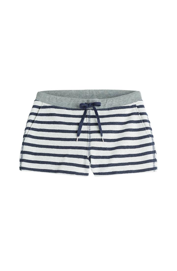 T By Alexander Wang Striped Cotton Shorts