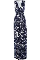 Diane Von Furstenberg Diane Von Furstenberg Printed Silk Wrap Maxi-dress - Florals