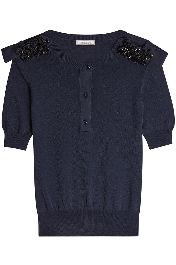 Nina Ricci Nina Ricci Embellished Knit Pullover