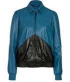 Kenzo Two-tone Leather Bomber Jacket