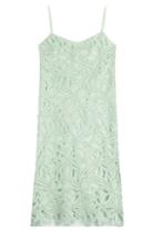 Rochas Rochas Embroidered Cotton Dress - Green