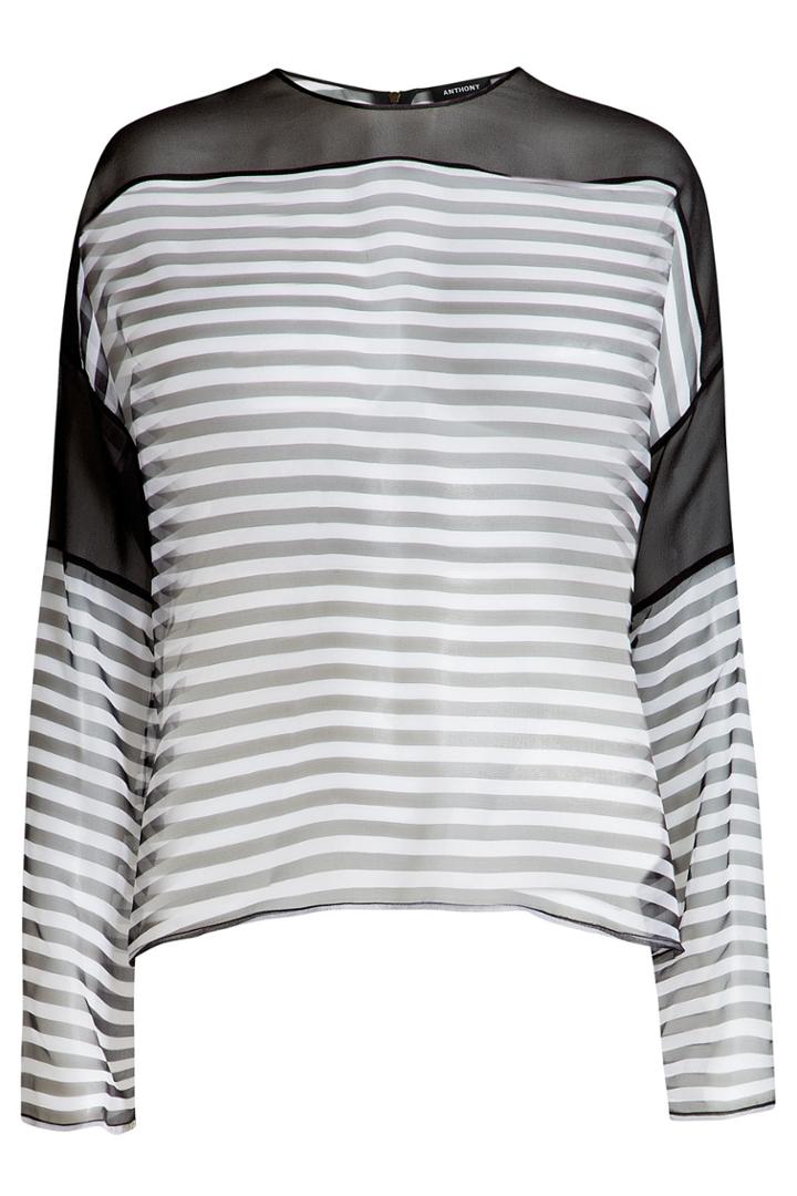 Anthony Vaccarello Anthony Vaccarello Striped Silk Blouse - None