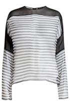 Anthony Vaccarello Anthony Vaccarello Striped Silk Blouse - None