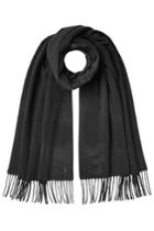 Polo Ralph Lauren Polo Ralph Lauren Cashmere Scarf With Wool - Black