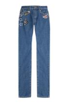 Marc Jacobs Marc Jacobs Straight Leg Jeans With Patches And Embellishment