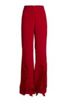 Saloni Saloni Crepe Pants With Ruffles