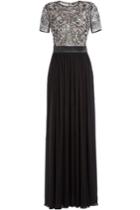 Roberto Cavalli Roberto Cavalli Silk Evening Gown With Embellished Lace - None