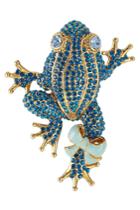 Marc Jacobs Marc Jacobs Crystal Embellished Frog Brooch
