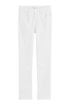 J Brand J Brand Mid Rise Cropped Jeans - White