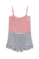 Red Valentino Red Valentino Striped Silk Jumpsuit - Stripes