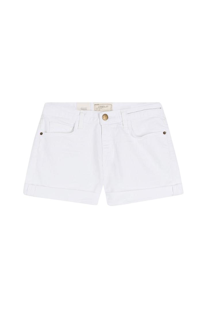 Current/elliott Current/elliott The Boyfriend Rolled Shorts - White