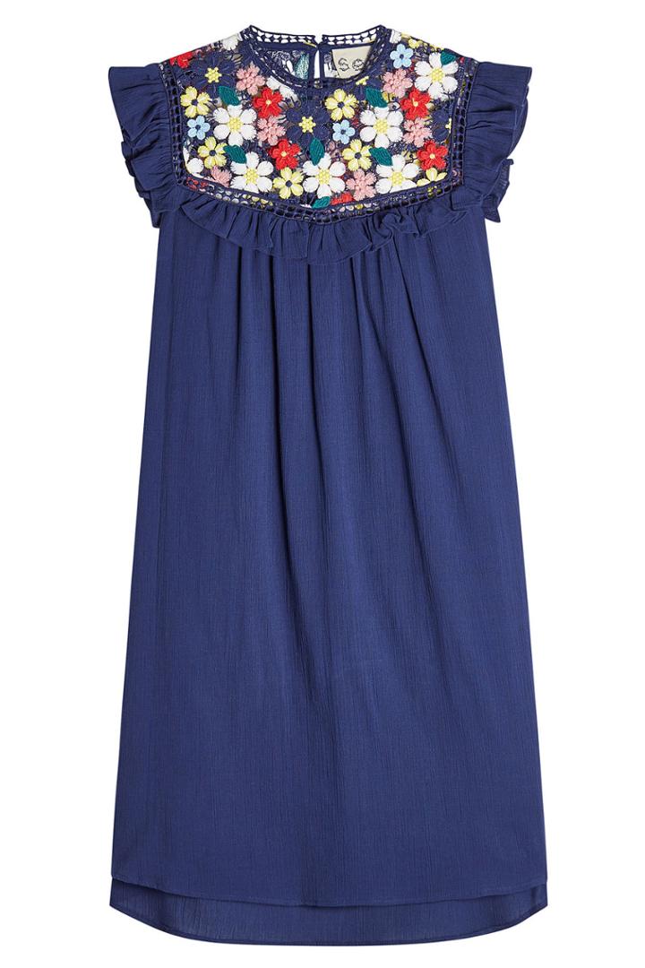 Sea Sea Cotton Dress With Crochet