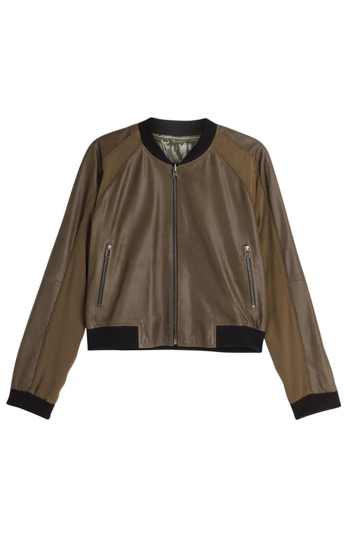 Faith Connexion Leather-silk Reversible Jacket