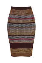 Diane Von Furstenberg Diane Von Furstenberg Knit Maxi Skirt With Metallic Thread