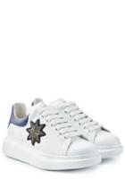Alexander Mcqueen Alexander Mcqueen Leather Sneakers With Embellishment
