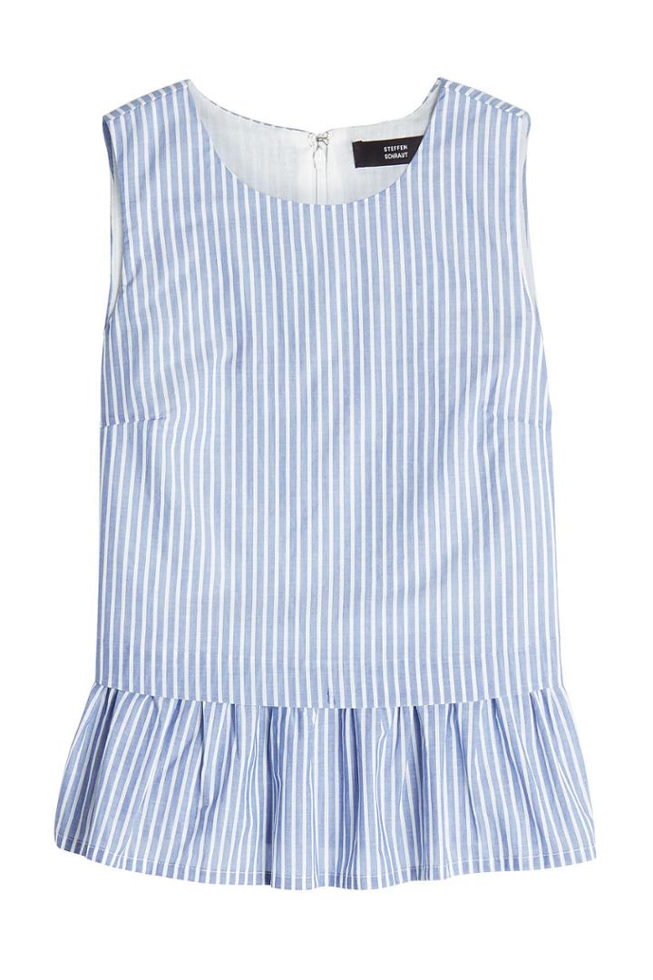 Steffen Schraut Steffen Schraut Striped Cotton Sleeveless Top