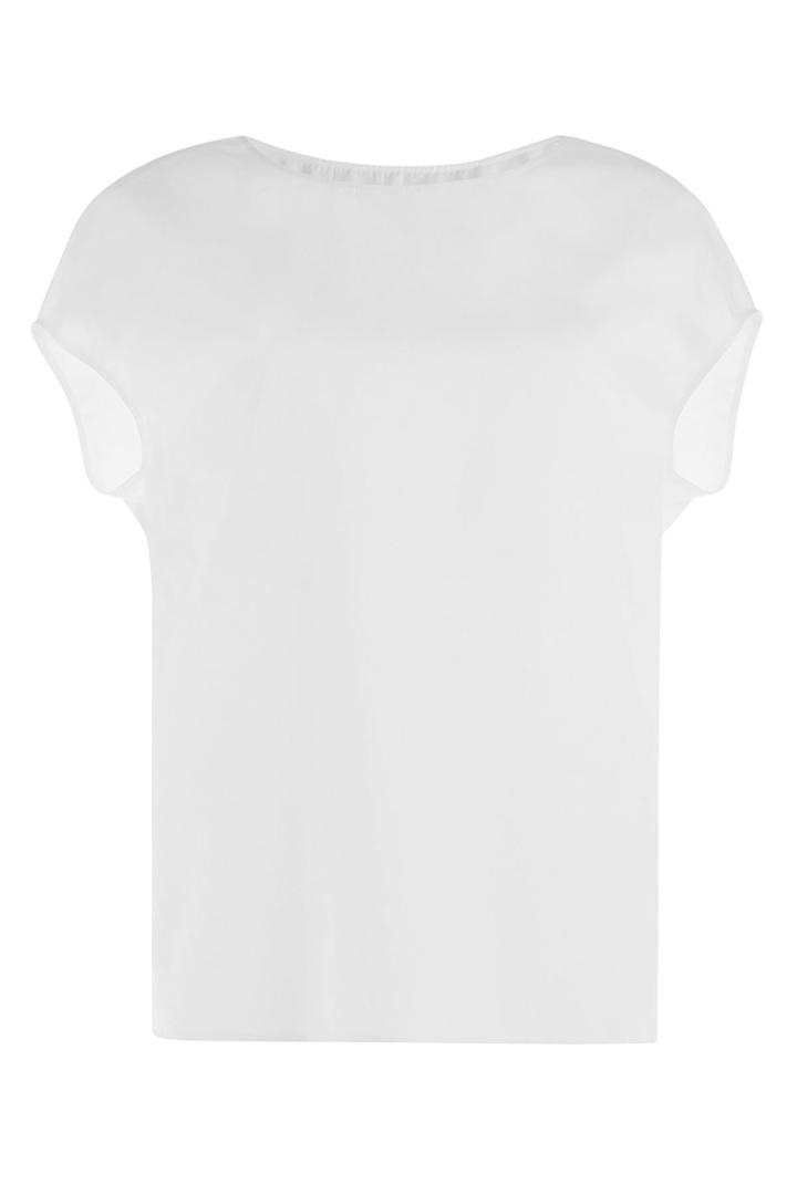 Agnona Agnona Cotton-silk T-shirt - None