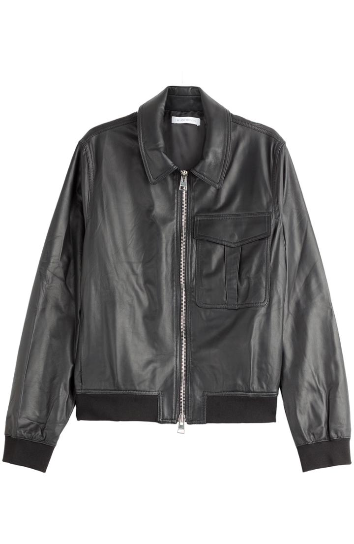 J.w. Anderson Leather Bomber Jacket