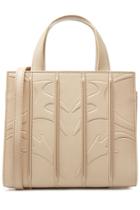 Max Mara Max Mara Embossed Leather Tote - Beige
