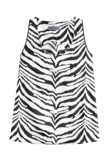 Emanuel Ungaro Emanuel Ungaro Printed Silk Top - Black