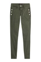 J Brand J Brand Skinny Jeans With Buttons - Green