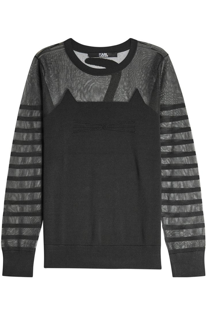 Karl Lagerfeld Karl Lagerfeld Choupette Knit Pullover
