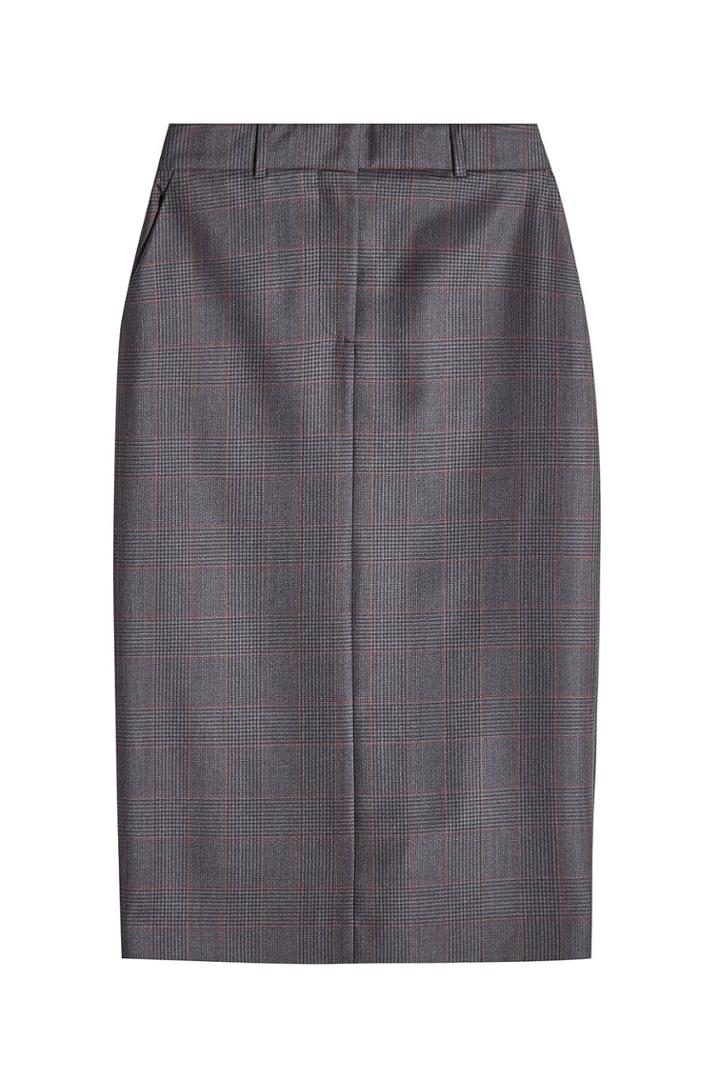 Calvin Klein 205w39nyc Calvin Klein 205w39nyc Printed Wool Pencil Skirt With Silk