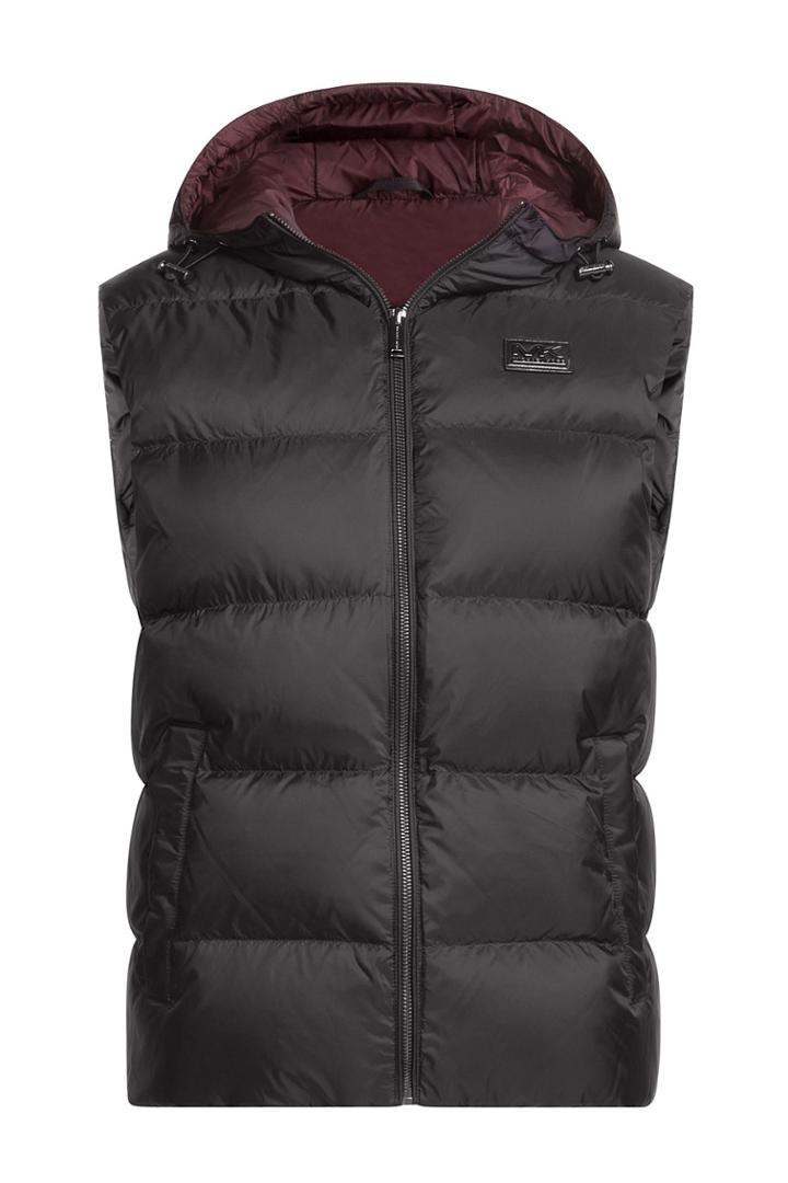 Michael Kors Collection Michael Kors Collection Down Vest With Hood - Black