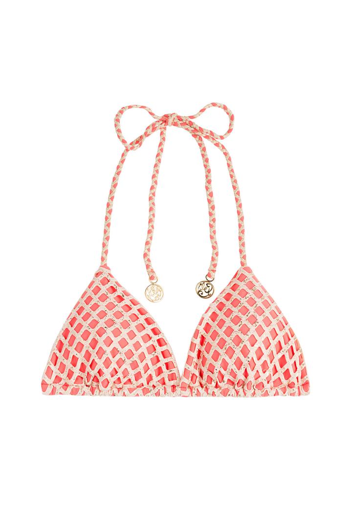 Luli Fama Luli Fama Starfish Wishes Triangle Bikini Top - Red