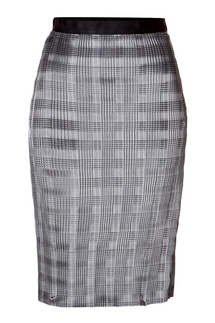 Alexander Wang Alexander Wang Pleated Skirt With Raw Edge - Grey