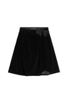 Marc Jacobs Marc Jacobs Velvet Skirt With Bow - Black