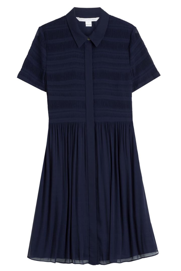 Diane Von Furstenberg Diane Von Furstenberg Pleated Shirt Dress