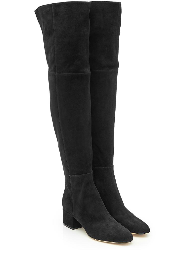 Sergio Rossi Sergio Rossi Suede Thigh-high Boots