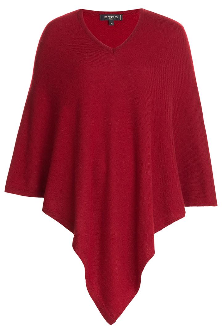 Etro Etro Cashmere Poncho - Red