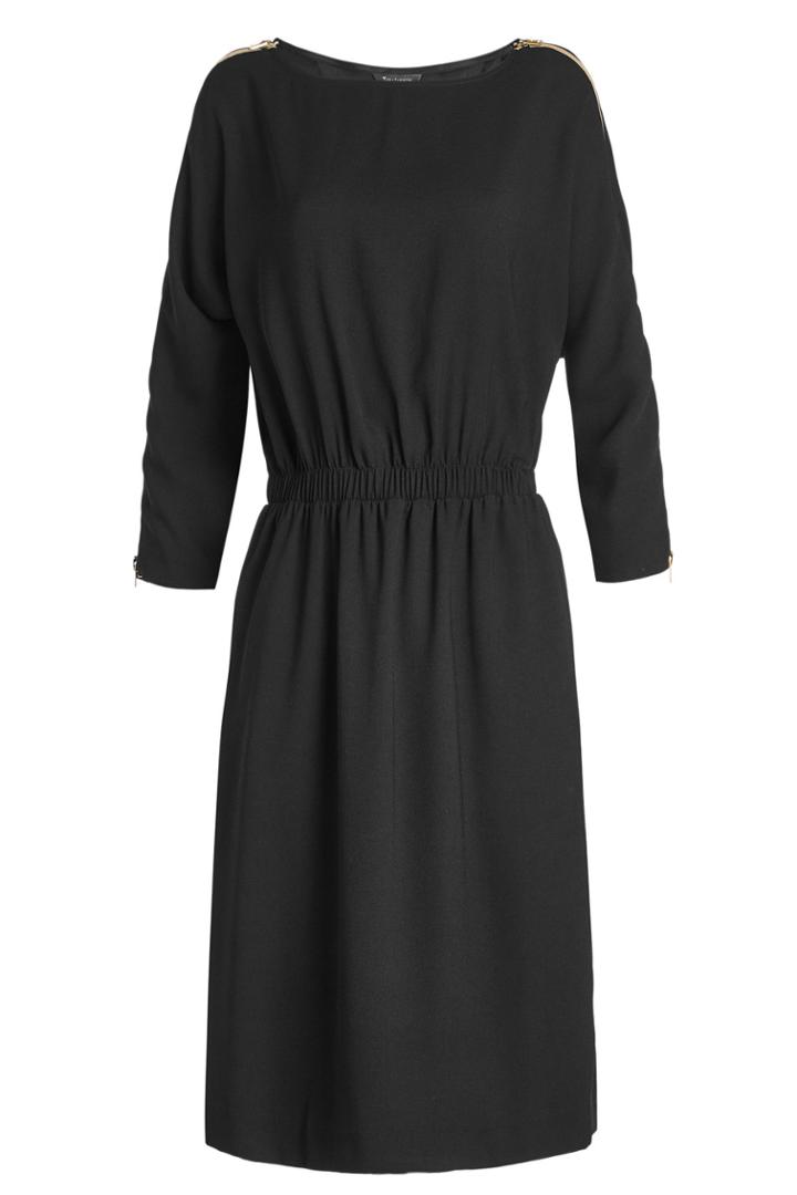Tara Jarmon Tara Jarmon Crepe Dress With Zipped Shoulders