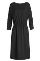 Tara Jarmon Tara Jarmon Crepe Dress With Zipped Shoulders