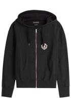 Alexander Mcqueen Alexander Mcqueen Zipped Cotton Hoody - Black