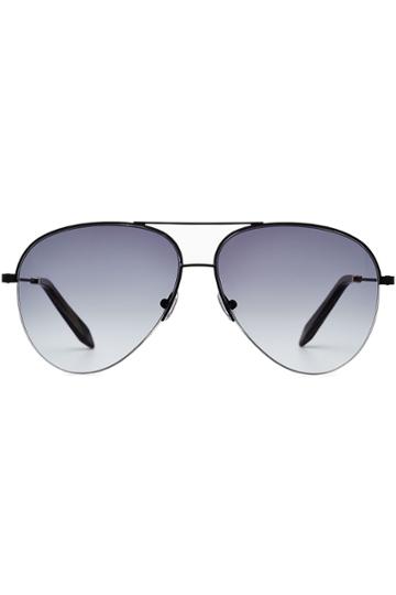 Victoria Beckham Victoria Beckham Classic Victoria Aviator Sunglasses - Grey