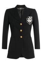 Alexander Mcqueen Alexander Mcqueen Virgin Wool Blazer With Silk - Black