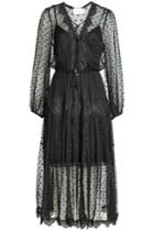 Zimmermann Zimmermann Silk Dress With Lace And Swiss Dots
