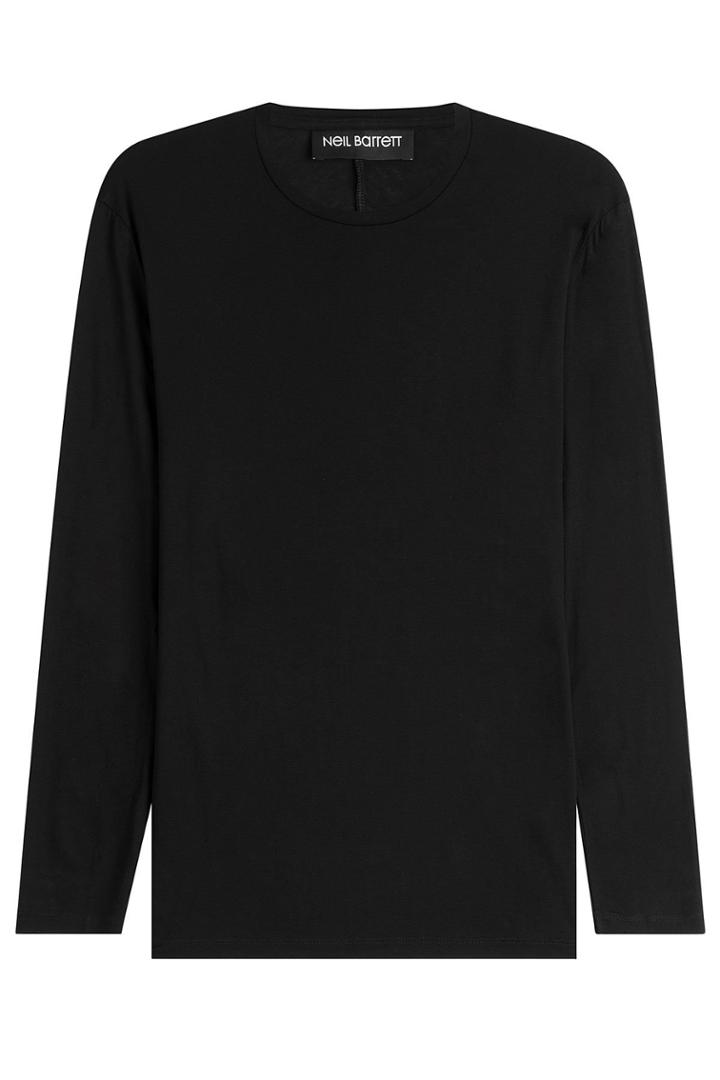 Neil Barrett Neil Barrett Long Sleeved Jersey Top - Black