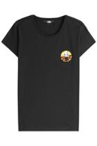 Karl Lagerfeld Karl Lagerfeld Choupette In Beijing Printed Cotton T-shirt - Black