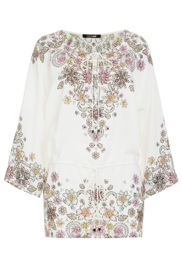Roberto Cavalli Roberto Cavalli Embellished Silk Tunic