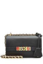 Moschino Moschino Logo Leather Shoulder Bag