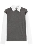 Brunello Cucinelli Brunello Cucinelli Wool Pullover With Contrast Sleeves