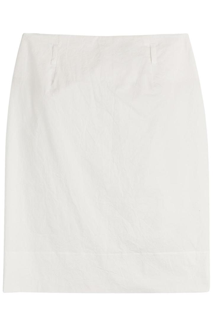 Jil Sander Wrinkled Cotton Skirt