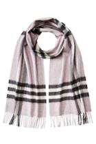 Burberry Shoes & Accessories Burberry Shoes & Accessories Giant Check Cashmere Scarf - Mauve