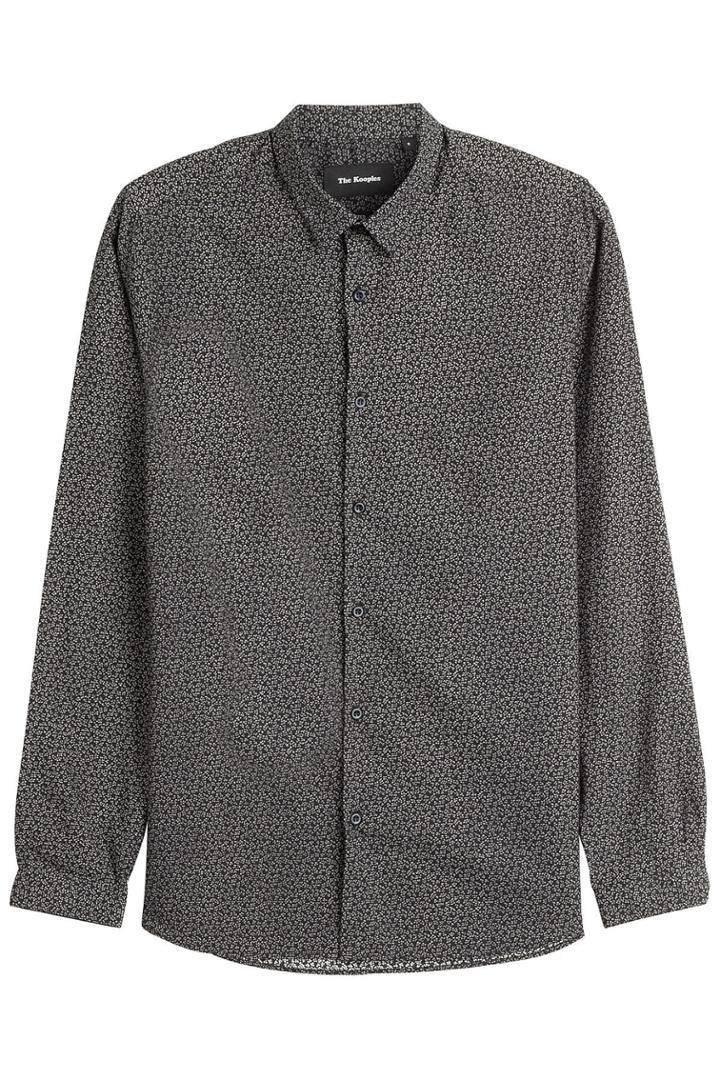 The Kooples The Kooples Printed Cotton Shirt - Grey
