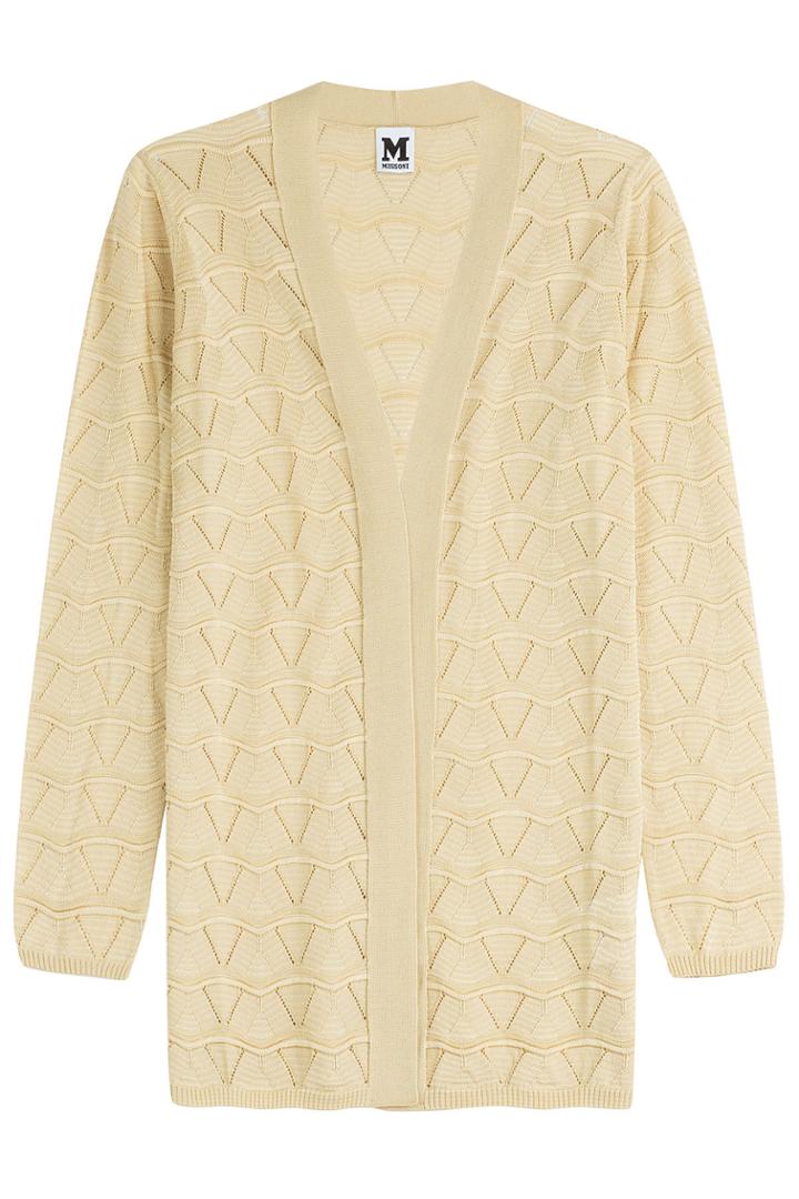 M Missoni M Missoni Cotton Blend Cardigan - Gold